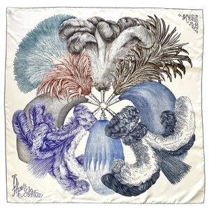 Hermès Plumets et Panaches Carré 90 - Hermes Printed Silk Twill Square Scarf